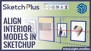 Align Objects Perfectly with SketchPlus Align Tool in SketchUp