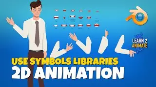How to Create Symbols Libraries in Grease Pencil, Blender 2.93