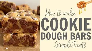 How to make a Cookie Dough Bars! Recipe #Shorts