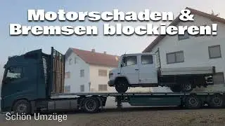 Spezial-Transport: Video über einen LKW-Transport mit Motorschaden & blockierten Bremsen