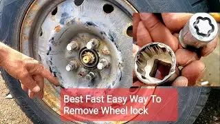 How To Remove Wheel Lock Nut, Without Key, Best Fast Easy Way