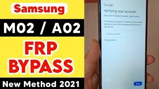 Samsung M02 (M022G) Frp Bypass | Remove Google Account A02 / M02 | New Trick 2021