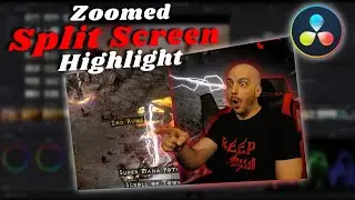 Davinci Resolve - How to Make Split Screen Highlight Clip