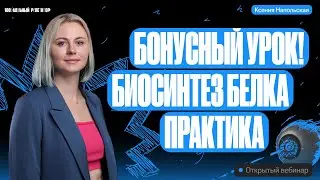 Бонусный урок! Биосинтез белка. Практика | Ксения Напольская