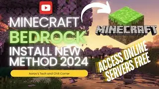 Minecraft Bedrock Install for Free New Method 2024 | Multiplayer Server Access | Aarav's Tech |