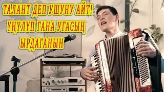 ТАЛАНТ ДЕП УШУНУ АЙТ! Укмуш ырдап койду Эркин АМАНГЕЛДИЕВ кыргызча ырлар аккордеон ырлары