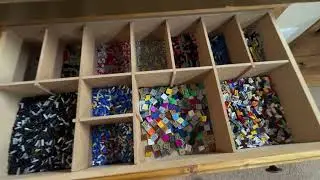 Storage system tour for LEGO basement