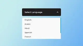 Custom Select Menu Using HTML, CSS & Javascript