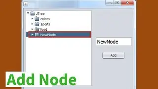 Java - How To Add Node To JTree From JTextField In Java NetBeans [ with source code ]