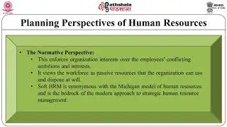 Types of resources and planning perspectives