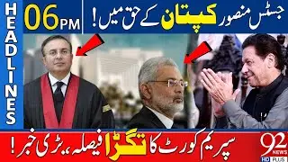 Imran Khan's Historic Victory | 92 News Headlines 6 PM | 3 May 2024 | 92NewsHD