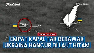 Rusia Hancurkan Empat Kapal Tak Berawak Ukraina di Laut Hitam