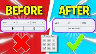 Change Your AGE if you're UNDER 13 on ROBLOX! (NEW METHOD)