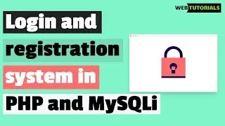 Login and registration system with form in PHP MySQLi