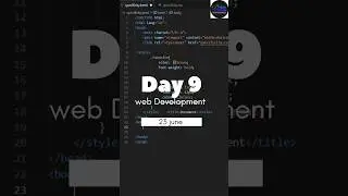 Day 9 Web Dev with HTML! 🚀 #css #LearnToCode#windows #HTMLBasics #CodeWithMe #viral #shorts #coding