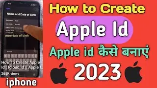 How To Create Apple Id|| Icloud Id || Apple Id kaise Bnayen || iphone