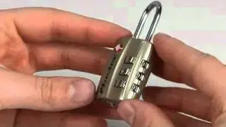 Operating the Master Lock 4680DBLK & 4680DNKL TSA-Accepted Combination Luggage Locks