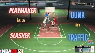 MY MID RANGE PLAYMAKER DUNKS like a SLASHER on NBA 2K21! BEST DUNK PACKAGES NBA 2K21!