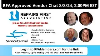 Join RFA and Sevice Central for a LIVE chat!