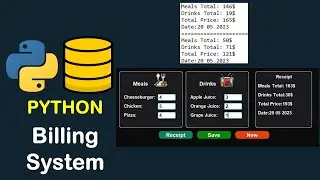 RESTAURANT MANAGEMENT SYSTEM PYTHON CUSTOMTKINTER GUI PROJECT WITH SQLITE DATABASE