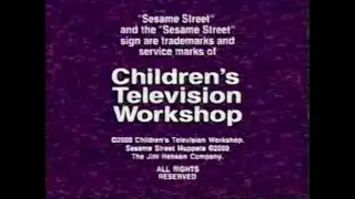 Children's Television Workshop Funding Logo 2000 RARE VARIANT