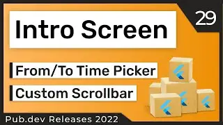 Flutter Introduction Screen, Time Picker & Co. - 29 - PUB.DEV RELEASES 2022