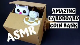 DIY Cat Stealing Coin Bank | ASMR No Talking Relaxing Build | How To Make A Piggy Bank