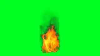 fire animated green screen video