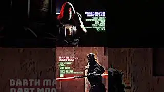 Darth Revan VS Darth Maul😗Дарт Реван VS Дарт Мол😫