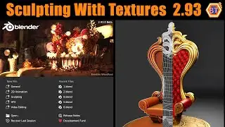 Blender Sculpting with Textures tutorial | 2.93