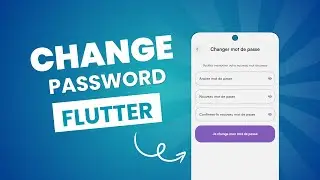 Changer le mot de passe  avec l'ancien mot de passe -  Flutter / Firebase Auth (code source)