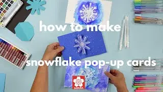 Snowflake Pop-Up Cards with Babble Dabble Do