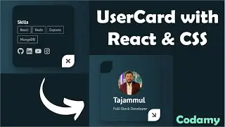 React/CSS Tutorial - User Card with Animation!