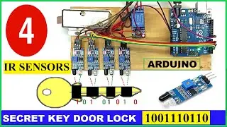 Automatic door opening system using ir sensor || Solenoid door Lock with key  #arduinoproject