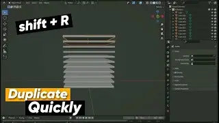 Quickly duplicate tips in blender | Duplicate object  with shortcut #3danimation #blender