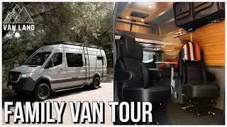 Family of Four 170” Sprinter Van Tour | Adventure Wagon Conversion