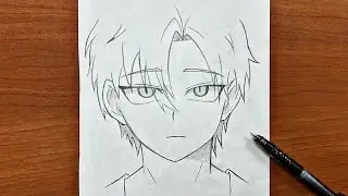 How to draw anime boy step-by-step | anime drawing tutorial