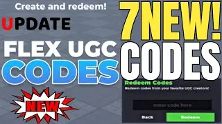 ⚠️ UPDATE NEW ⚠️ ROBLOX FLEX UGC CODES 2024 - FLEX UGC CODES AUGUST 2024