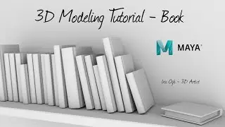 3D Modeling Tutorial - How to model a Book  in autodesk maya 2024