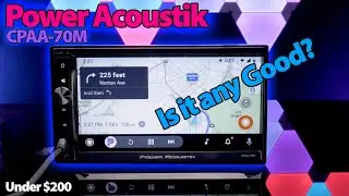 Power Acoustik CPAA-70M Capacitive Touch, Apple Carplay, Android Auto & Power Output Testing