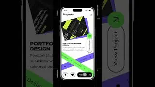 Portfolio App Design | Unconventional and Chaotic Layout #uitrends #uiuxdesign #figma #appdesign #ui