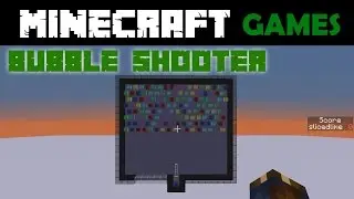 Bubble Shooter Minigame in Vanilla Minecraft