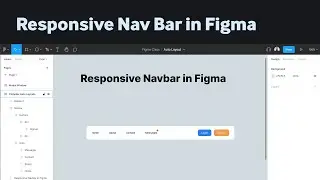 Responsive Navigation bar in Figma - How to Design auto layout navbar