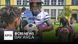 Oakland high school sports stars boost community pride at grade school