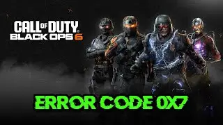 Fix Call Of Duty Black Ops 6 Error Code (0x7) The Game Has Crashed On PC [Xbox Game Pass]