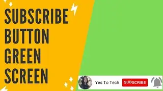 SUBSCRIBE BUTTON GREEN SCREEN: How To Make Animated Subscribe Button For YouTube Channel For Free