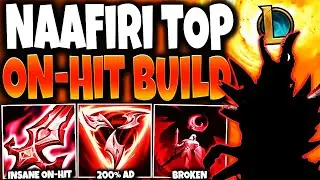 Meet New Champion ON-HIT NAAFIRI TOP LANE Build and 1v9 CARRY 🔥 - League of Legends Naafiri Gameplay