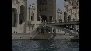 [4k, 50fps, colorized] (1900)  Paris, Panorama of the Exposition Universelle from the Seine.