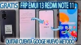 Como Quitar Cuenta Google Xiaomi Redmi Note 11 (2201117TL) MIUI 13 Sin PC | FRP Bypass