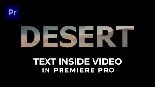 Text inside video in premiere pro || Place Video Inside Text || Adobe premiere pro Tutorial 2023